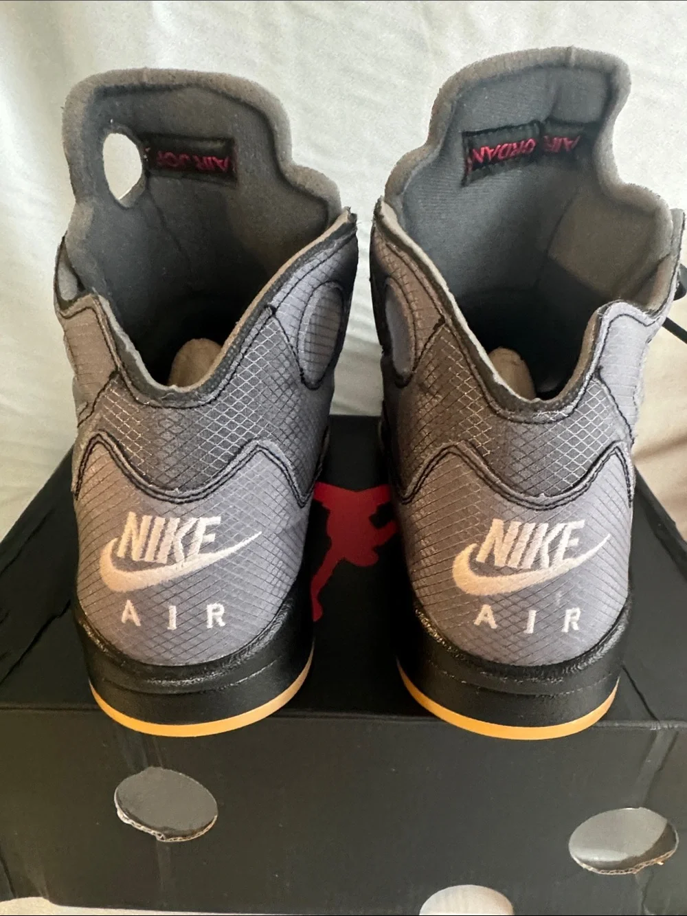 New! Off-White x Air Jordan 5 Retro SP 'Muslin' sneakers